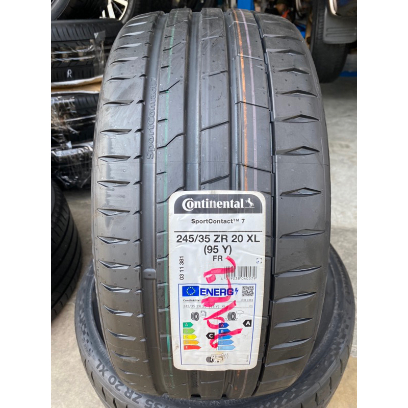 245/35r20 Continental sport contact7 ยางใหม่ ปี22