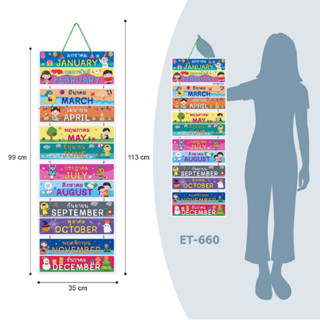 สื่อการสอนแบบแขวน ชุด 12 เดือน Monthr Of The Your  ET-660