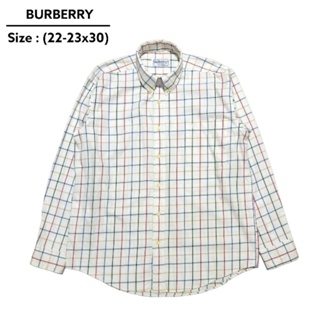 Burberry เสื้อเชิ้ต​แบรนด์เนม​มือสอง​ Size​ L