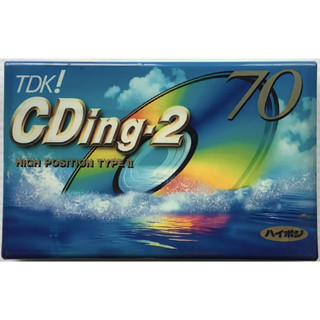 Blank Cassette Tape ซีล เทปคาสเซ็ตเปล่าวินเทจ TDK CDing-2 70 นาที High Position Type II ซีล Made in Japan 1997 เทปเปล่า
