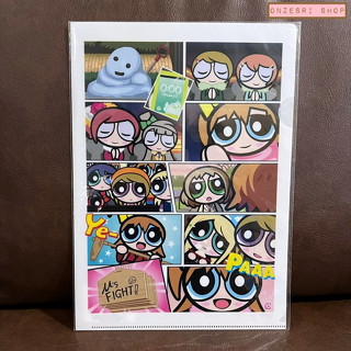 แฟ้ม A4 Love Live! Museum—μ’s meet The Powerpuff Girls (Japan Limited) สีขาว