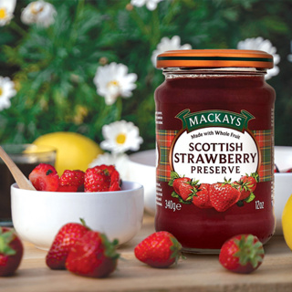 Mackays Strawberry Preserve แยมสตรอเบอร์รี่ 340 กรัม