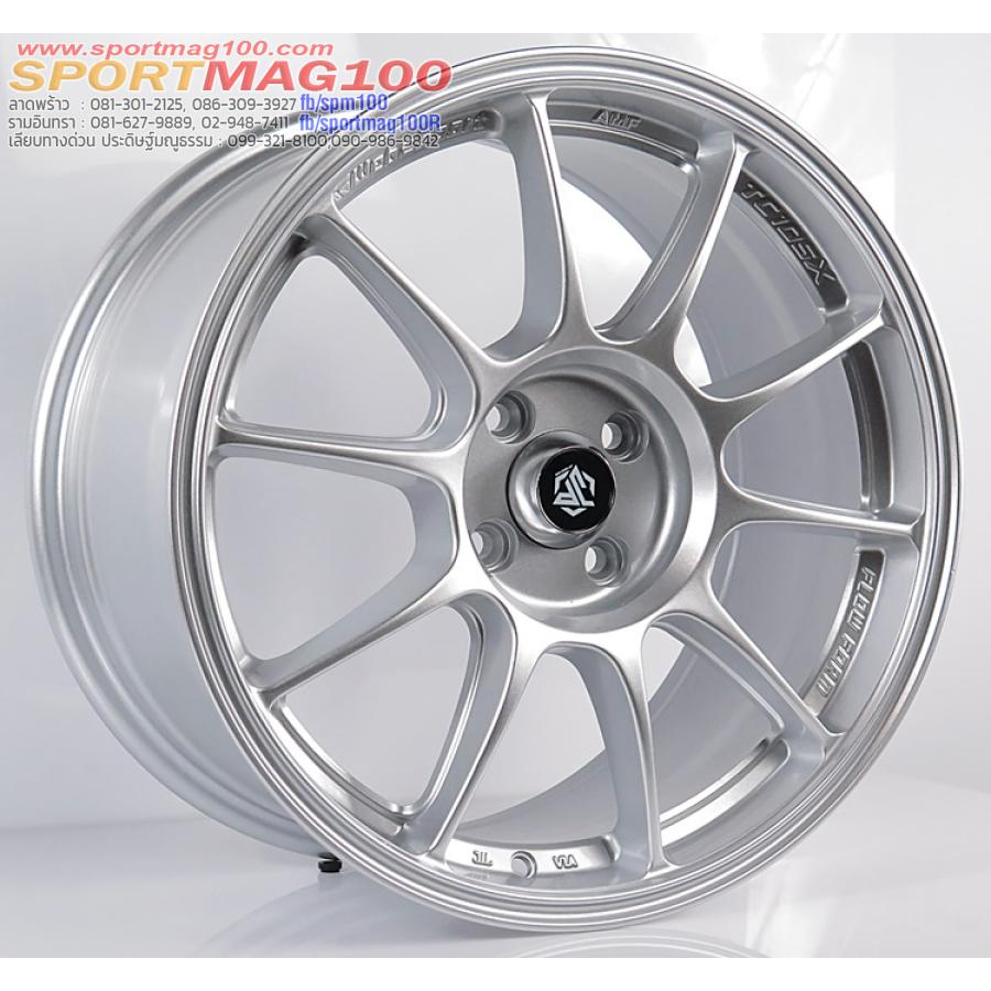 ล้อแม็กซ์ TC105X สีซิลเวอร์ 7.5-17นิ้ว 4รู100 ET35 [20491]