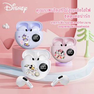 Disney APRO6 หูฟังบลูทูธ 5.3 ไร้สาย กันน้ํา เสียงสเตอริโอ HIFI สําหรับเล่นกีฬา ชุดหูฟังบลูทู ธ กึ่งในหูจอแสดงผลดิจิตอล