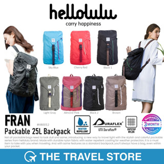 HELLOLULU Fran Packable 25L Backpack กระเป๋าเป้ สะพายหลัง