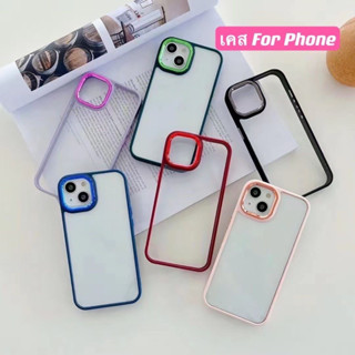 เคสใส ขอบสีอะคริลิค รุ่น Samsung(ซัมซุง) A03s /A32 (5G) / A13 (4G) S21FE /A53 (5G)พร้อมส่งเลยค่ะ ขอบสี ขอบเหลี่ยม