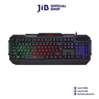 KEYBOARD (คีย์บอร์ด) MICROPACK GK-10 RAINBOW BACKLIT USB (EN/TH) (BLACK)