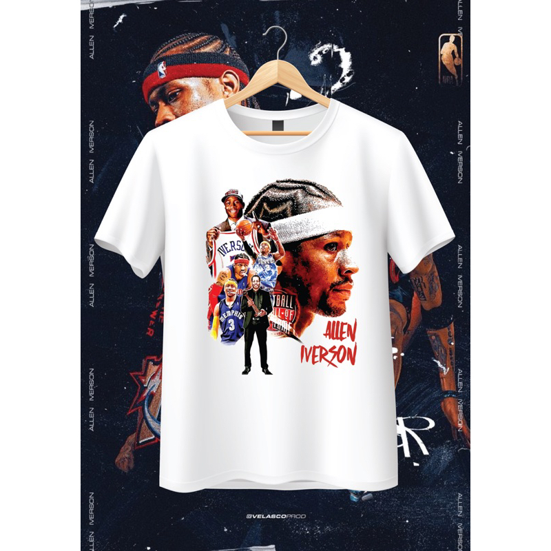 เสื้อยืดพิมพ์ลายบาสnbaเสื้อบาส