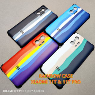 เคส XIAOMI 11T Pro Rianbow case เคสหลังสีลายสีรุ้งเสริมมุมกันกระแทก