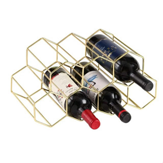 ชั้นวางไวน์รังผึ้งโลหะ Metal Honeycomb wine rack  ชั้นเก็บไวน์แบบตั้งสาย,ชั้นวางขวดไวน์โลหะเคาน์เตอร์