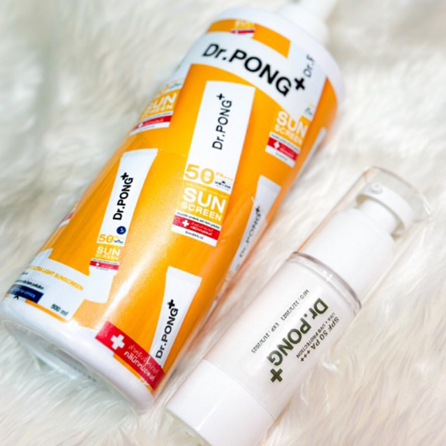 ครีมกันแดดหน้า Dr.Pong Hyaluronic Ultra Light Sunscreen with Aquatide SPF50 PA+++