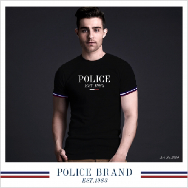 เสื้อยืด Police Brand ทรง Slimfit (F572,B380,X114) — صورة 3