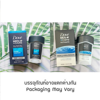 (Dove®) Men+Care Clinical Protection, Clean Comfort 48g โดฟ ระงับกลิ่นกาย โรลออน สติ๊ก สำหรับผู้ชาย