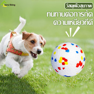 ลูกบอลยาง ของเล่นสุนัข Dog Toy บอลกัดเล่น บอลขัดฟันสุนัข​​ บอลโยน บอลลอยนํ้าได้ ของเล่นฝึกสัตว์เลี้ยง สุนัข มี 2 ขนาด