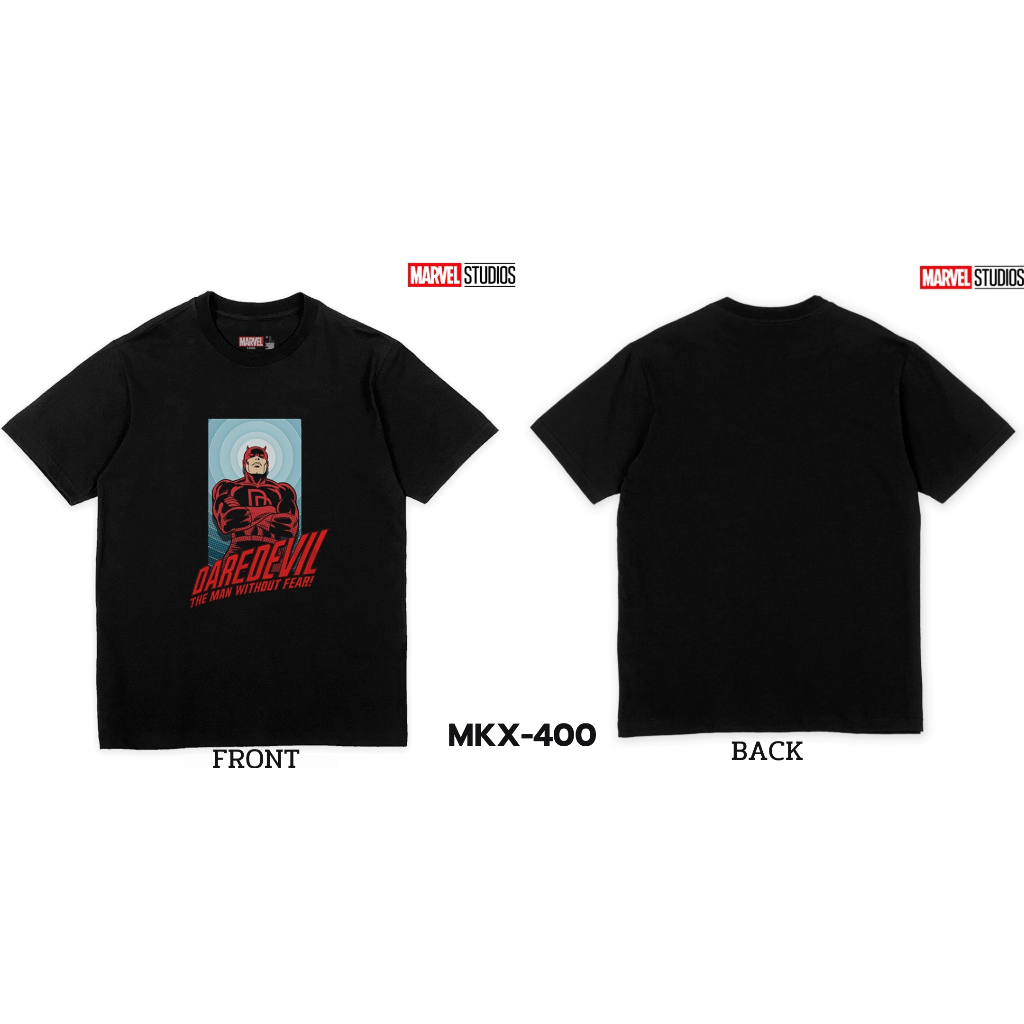 Power7Shop เสื้อยืดการ์ตูน ลาย มาร์เวล Dare Devil ลิขสิทธ์แท้ MARVEL COMICS T-SHIRTS (MVX-400) — صورة 3