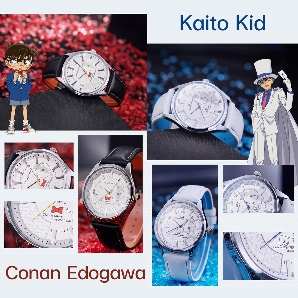 นาฬิกาโคนัน ลิขสิทธิ์แท้ ผ่อน 0% พรีออเดอร์ 2-4 สัปดาห์ รุ่น Conan four-hand quartz watch