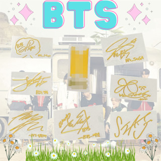 ✅พร้อมส่ง✅ สติ๊กเกอร์ลายเซ็นต์ BTS บังทัน