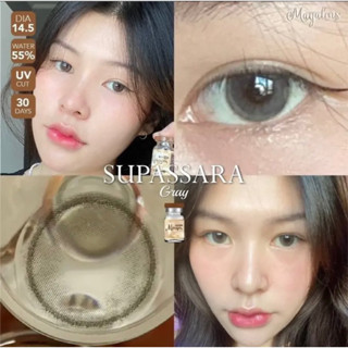 คอนแทคเลนส์ Supassara gray brown  Mayalens มินิ ค่าอมน้ำสูง