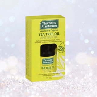 15 ml Thursday Plantation TEA TREE OIL ทีทรีออยล์ ที ทรี ออย ลดสิว หน้าใส ยับยั้งแบคทีเรีย