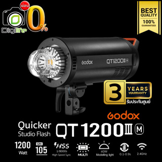 ผ่อน 0%** Godox Flash QT1200III M ( QT1200 III M - 1200w ) - Bowen Mount - รับประกันศูนย์ GodoxThailand 3 ปี