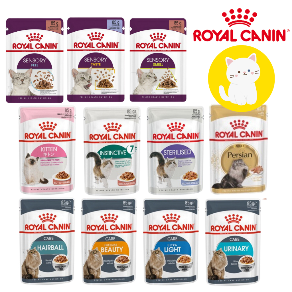 [อาหารเปียกแมว ซอง] Royal Canin โรยัลคานิน อาหารเปียกแมว ครบทุกสูตร ขนาด 85 กรัม