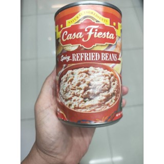 Casa Fiesta Spicy Refried Beans 454gถั่วบดปรุงรส คาซาน เฟสต้า 454กรัม