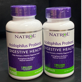 Natrol Acidophilus Probiotic 100/150 แคปซูล โพรไบโอติค 1,000 ล้านตัว