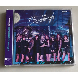 ซีดีซิงเกิ้ล ของแท้ ลิขสิทธิ์ มือ 2 สภาพดี...ราคา 250 บาท  “Twice” ซิงเกิ้ล “Breakthrough” *Made In Japan*