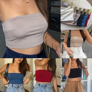 MYBASIC พร้อมส่ง 6 สี🤎 Basic tube top