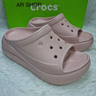 รองเท้า Crocs ผู้หญิง รองเท้าแตะสวมผู้หญิง รองเท้าส้นสูงผู้หญิง รองเท้าส้นตึก เบานิ่มใส่สบาย