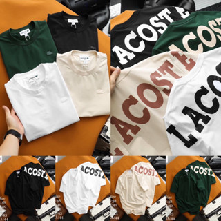 เสื้อยืดคอกลมแขนสั้นพิมพ์ลาย L▲C▲STE 🏷️งานป้ายผ้าcotton