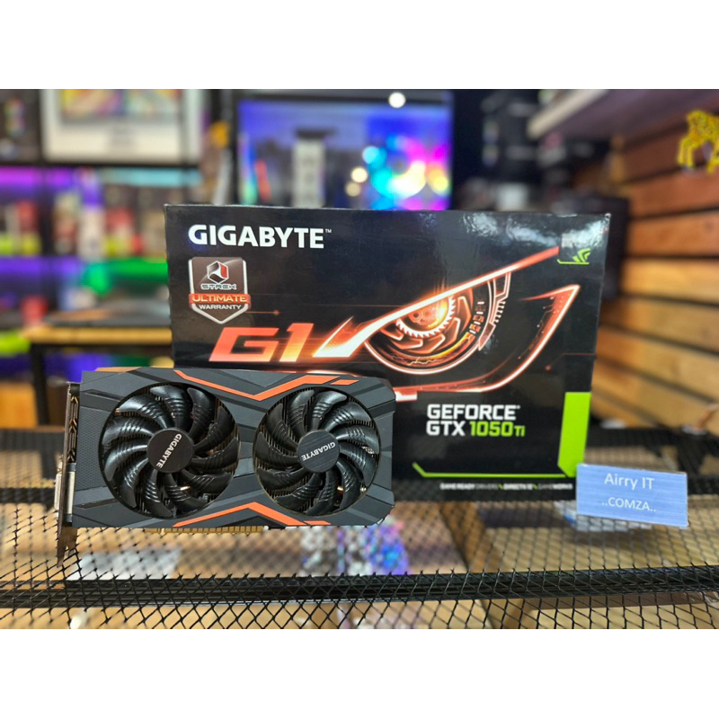 Gtx 1050ti oc 4GB 2พัดลม gigabyteมือ2สวยๆ