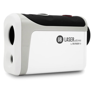 GOLFBUDDY Laser Atom, Sleeker Compact Design, Rechargeable Laser Rangefinder, Luxurious Leather Magnetic Case, Pin Finde