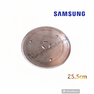 จานไมโครเวฟSamsung(ใช้กับเครื่องซัมซุง20ลิตร)ขนาดจาน25.5cm.ดูจำนวนลิตรที่หลังเครื่องหรือสอบถามกับทางร้าน