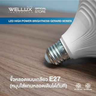WELLUX หลอดไฟไฮเพาเวอร์กำลังวัตต์สูง 25W 35W 45W 55W 65W แสงขาว LED HIGH POWER GERARD SERIES ขั้วE27