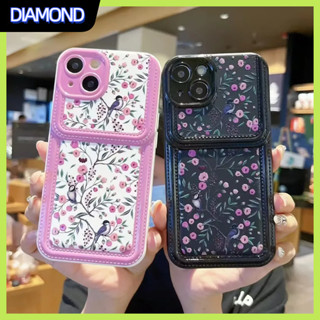 💲คูปองเคลม💲เคสไอโ case for iphone 11 12 กระเป๋าสตางค์สี สไตล์สาวฮอต เคส 14 13 12 11 pro max ความคุ้มครองแบบเบ็ดเสร็จ