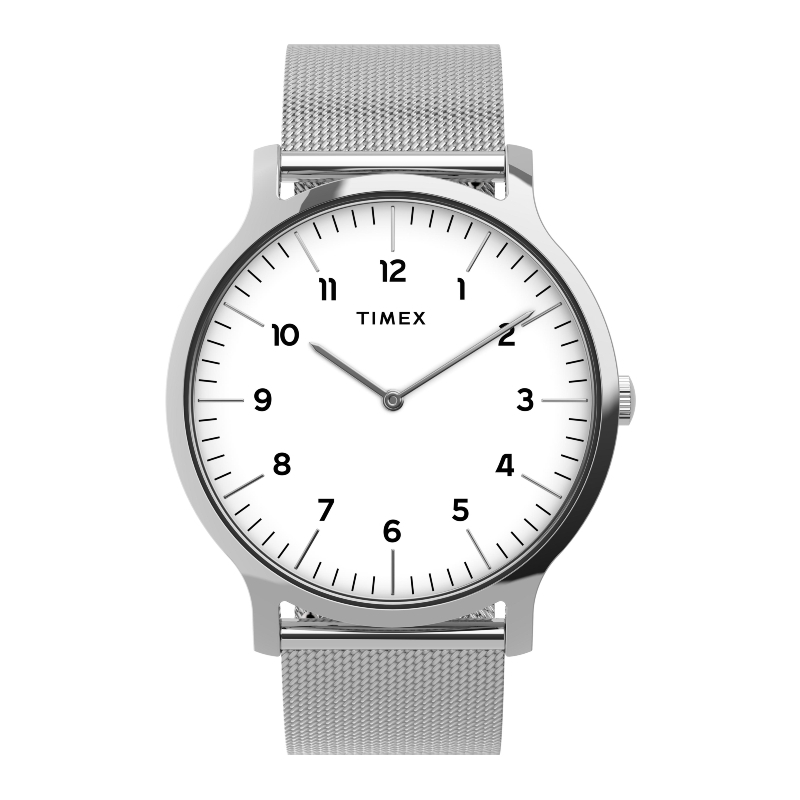 Timex TW2T95400 GALLERY นาฬิกาข้อมือผู้ชาย สายสแตนเลส Silver Tone หน้าปัด 40 มม.