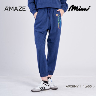 MIMI กางเกง  Jumper pants สีกรมท่า (A9XHNV)