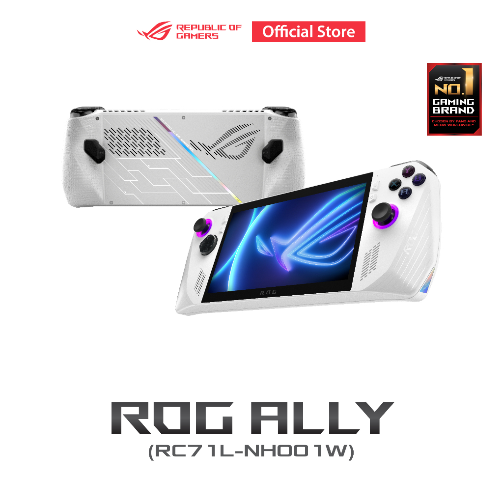 ASUS ROG ALLY (RC71L-NH001W) Gaming handheld, 7 1080p(Full HD) 120Hz, AMD Z1-Extreme, VGA-Navi3, 16GB, 512GB SSD, W11