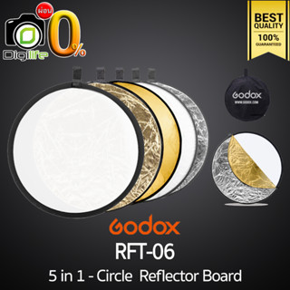 Godox Reflector RFT-06 5in1 - Circle Reflecter วงกลม 5 in 1 - 60, 80, 110 cm. รีเฟล็กเตอร์