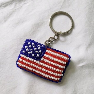 beaded keychain พวงกุญแจลูกปัด งานปักมือ handmade