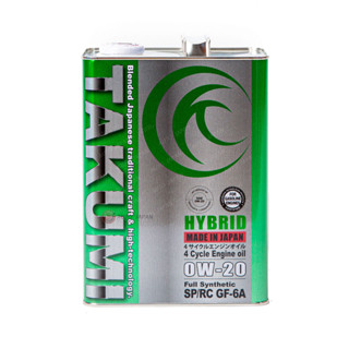 น้ำมันเครื่อง Takumi Motor Oil Hybrid 0W20