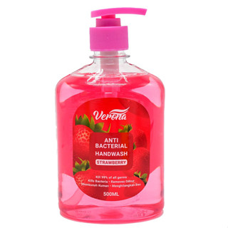 10 Bottles Verona Antibacterial Handwash Strawberry (500ml)