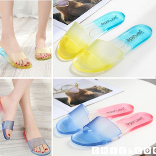 🅲🅷🅸🅲&amp;🅲🅾🅾🅻 รองเท้าแตะยางเจลลี่ไล่สี 3 สี เบอร์ 36-41