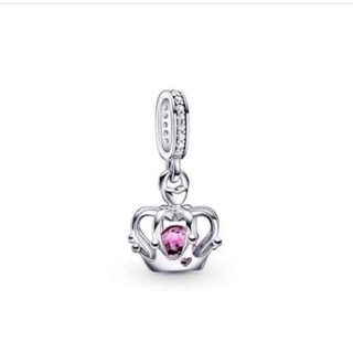 (พร้อมส่ง)Pandora Silver charm  ติ้งชาร์มมงกุฎ ชาร์ม Pandora ของเเท้100%