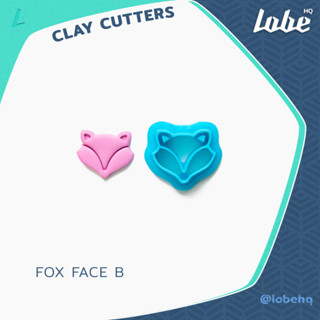 Fox Face B Imprint Clay Cutter/ Polymer Clay Cutter/ แม่พิมพ์กดดินโพลิเมอร์รูปทรงหน้าหมาจิงจอก B