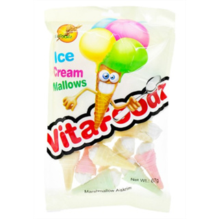 10 Packs VitaFoodz Ice Cream Cone Marshmallows 67G