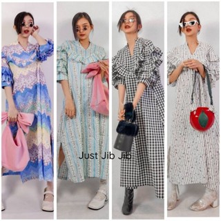 Maxidress แขนระบายชั้นๆ งานเริ่ดหรูอลังการ