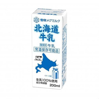 Megmilk Snow Brand Hokkaido Milk 200ml Paper Pack - Fresh and Creamy Dairy Product นมจากฮอกไกโด 200ml