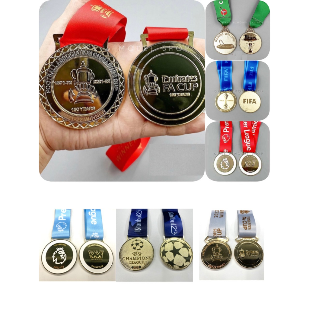 ***สินค้าพร้อมส่ง***เหรียญรางวัลแชมป์ทีมนี้พี่รัก เหรียญฟุตบอล สโมสรโลก